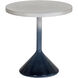 Laszilo 20 X 19.75 inch Light Grey and Blue Outdoor End Table